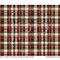 #671 CLEAR- 20oz -Christmas Plaid 9.4" x 8" Pattern Vinyl Wrap